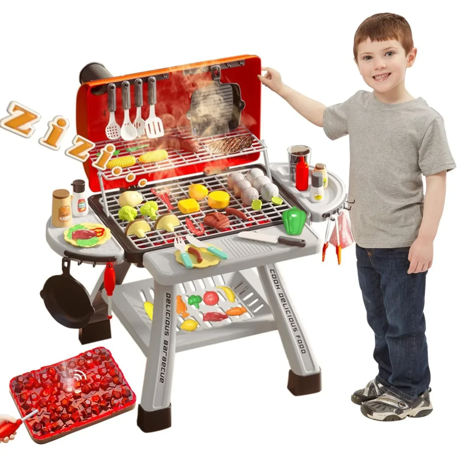 Barbecue Grill Toy Set Kids BB - огляд і ціна Camping Cooking With Kids