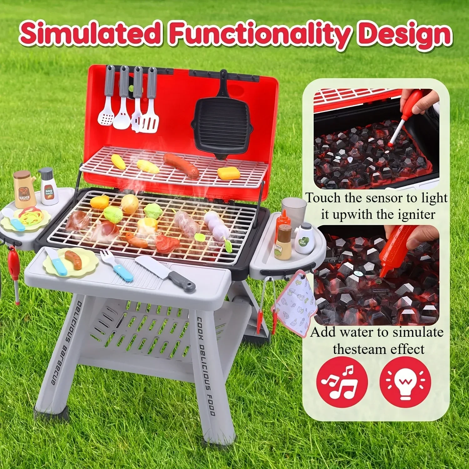 Barbecue Grill Toy Set Kids BB - огляд і ціна Camping Cooking With Kids