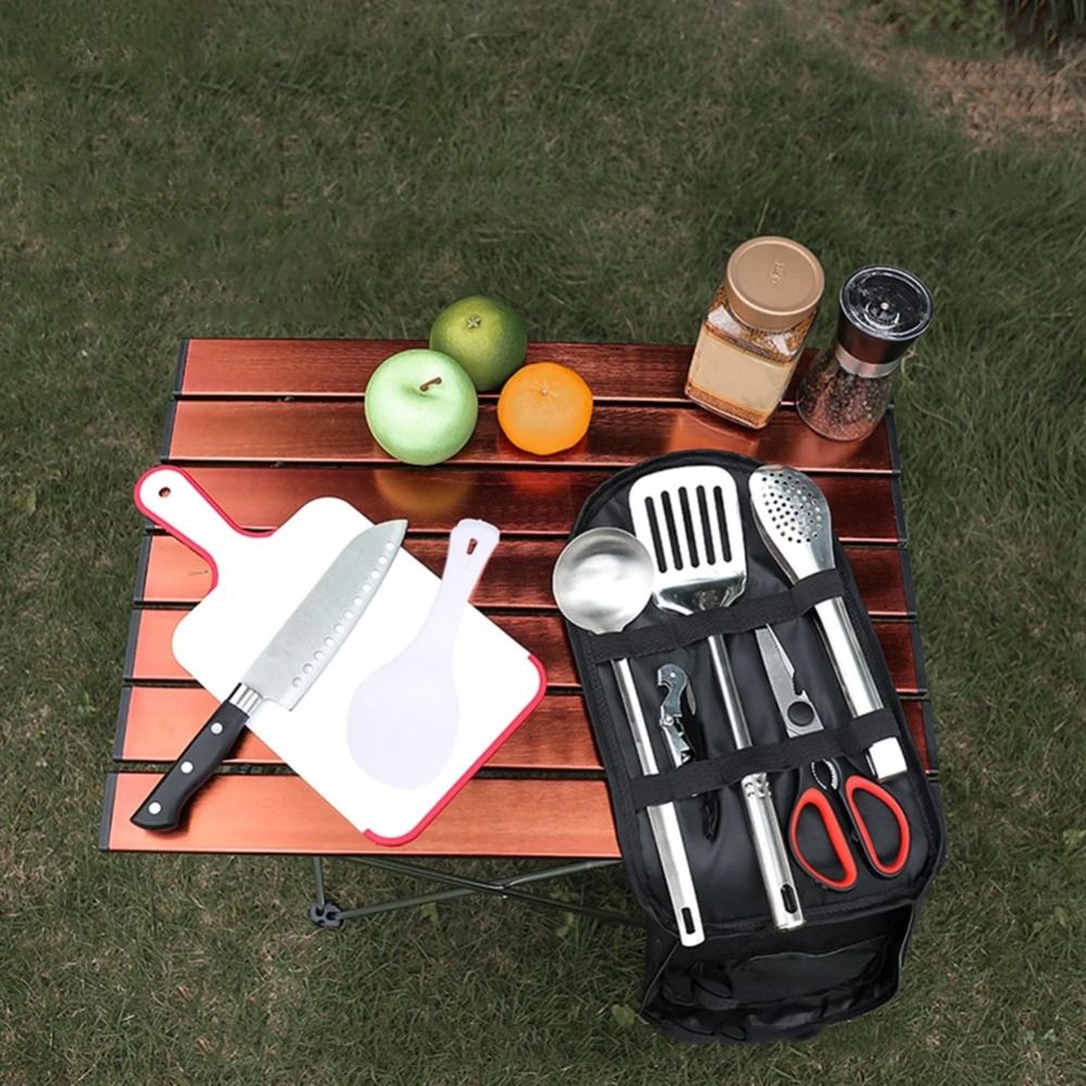 2024 Picnic Utensil Set Storag - огляд і ціна Camping Cooking Utensil Bag