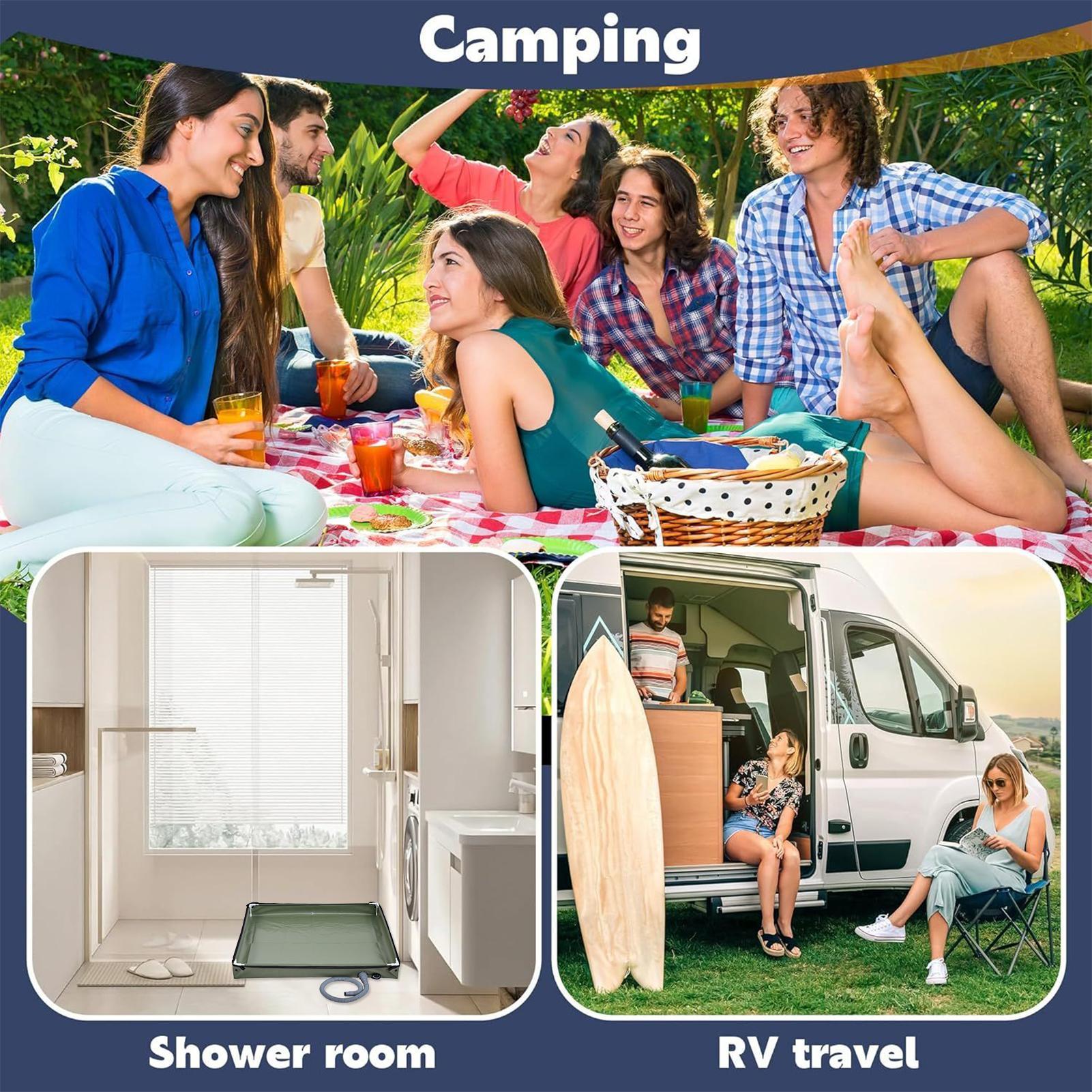 Camping Shower Tent Floor Base - огляд і ціна Camping Cooking Survival