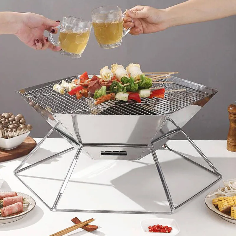 Portable Folding Carbon BBQ Gr - огляд і ціна Camping Cooking Must Haves
