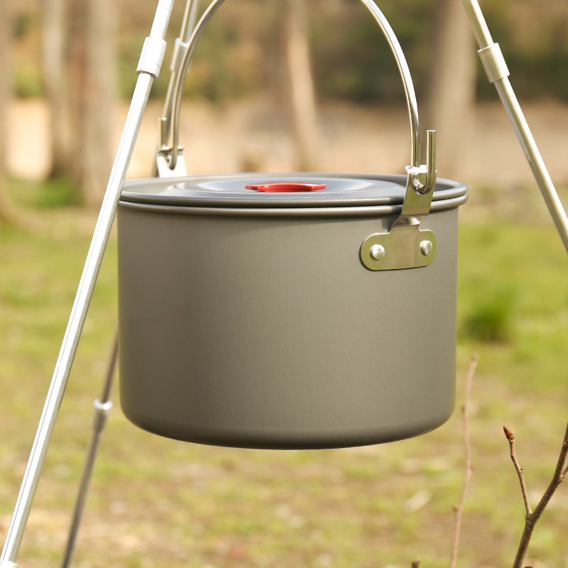 4L Camping Hanging Pots Campin - огляд і ціна Camping Cooking Pot Tripod