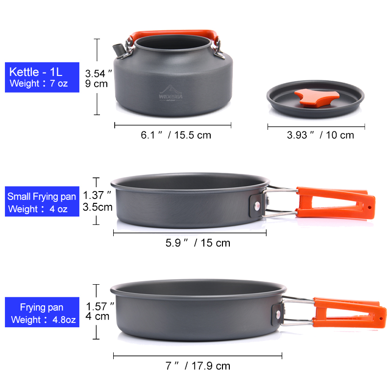 Widesea Camping Outdoor Cookwa - огляд і ціна Camping Cooking Full Set