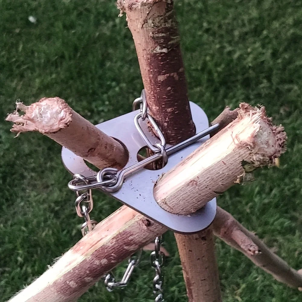 Stainless Steel Camping Tripod - огляд і ціна Camping Cooking Pot Tripod
