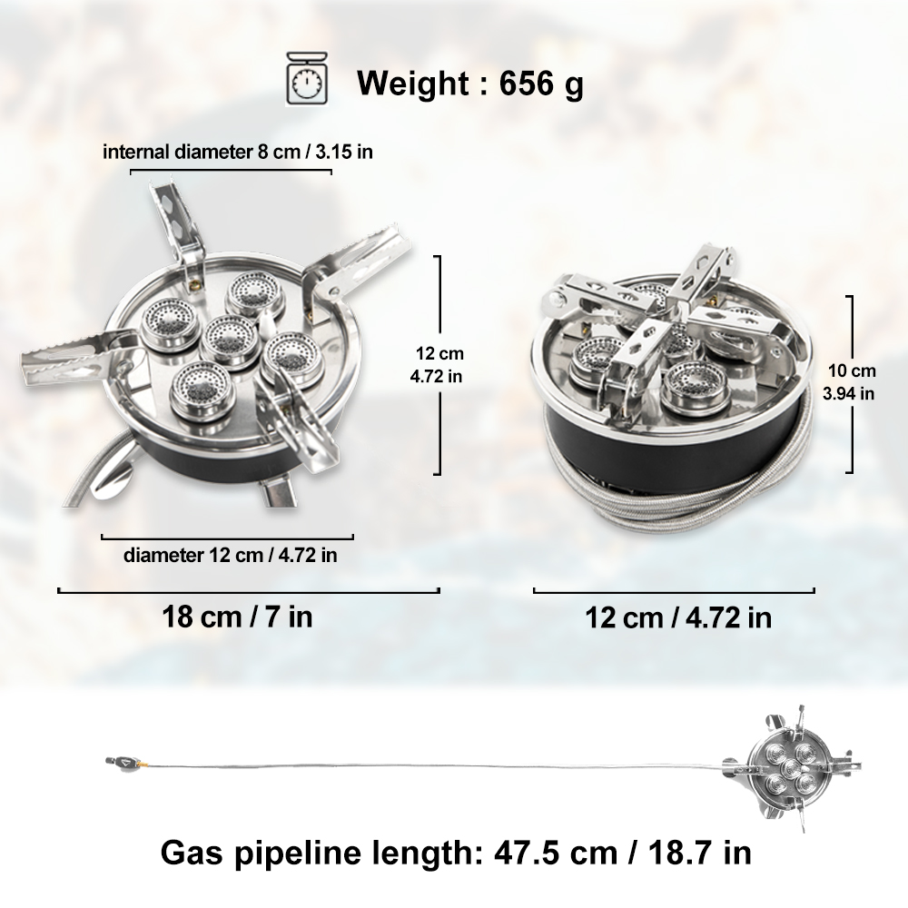 Widesea Camping 5in1 Gas Stove - огляд і ціна Camping Cooking Grate