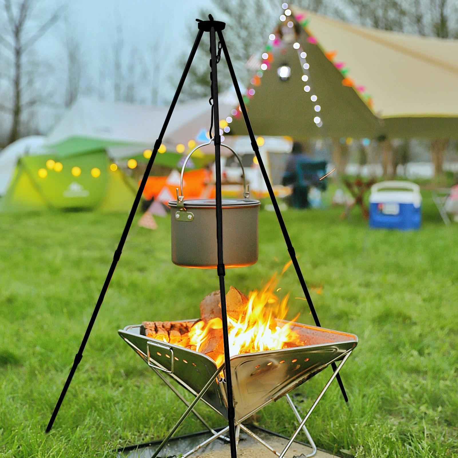 Outdoor Large Bonfire Tripod P - огляд і ціна Camping Cooking Pot Tripod