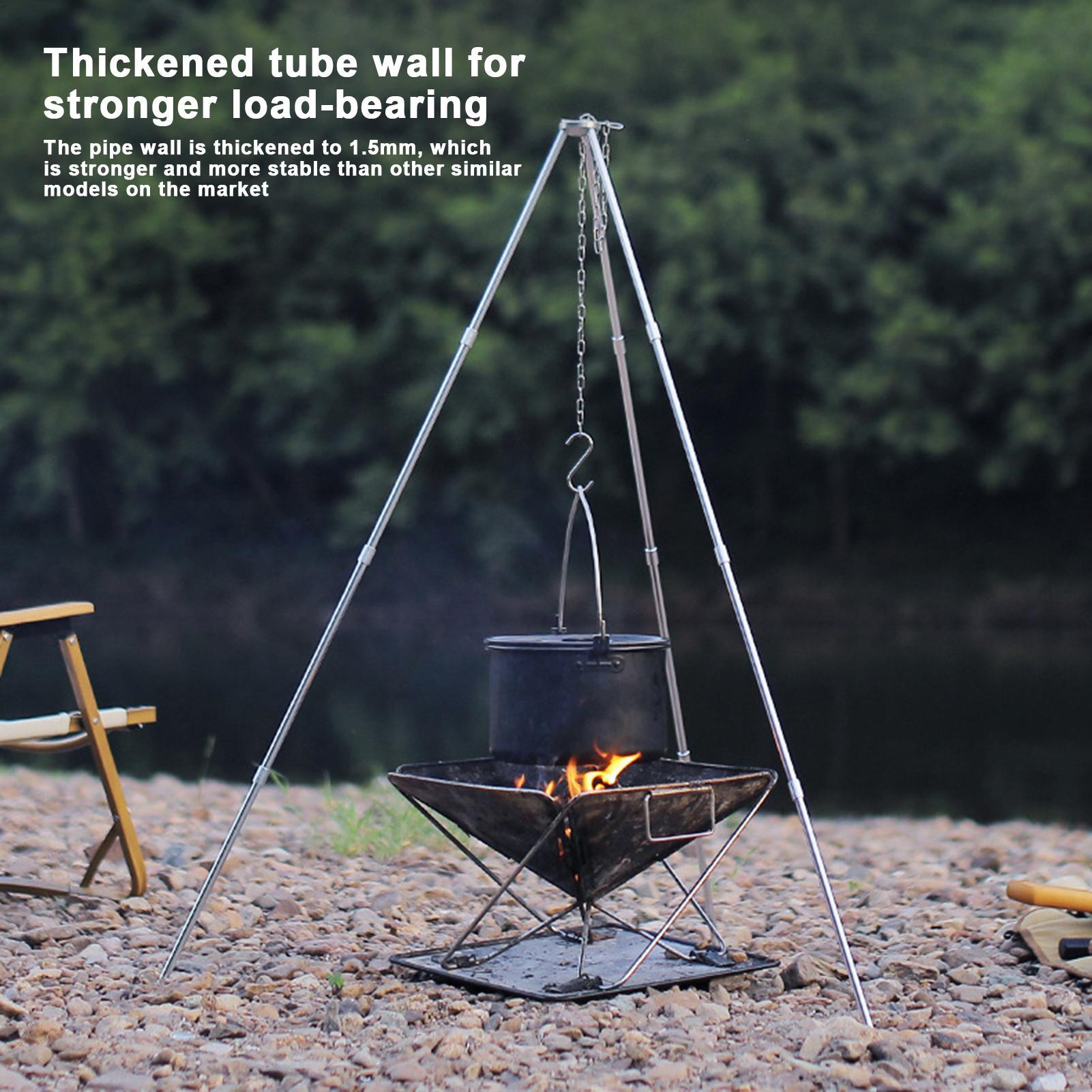 Outdoor Large Bonfire Tripod P - огляд і ціна Camping Cooking Pot Tripod