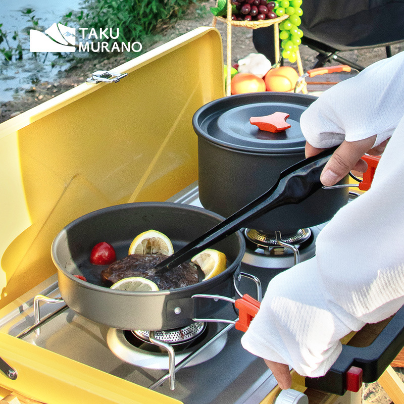 Camping Cookware Set Outdoor C - огляд і ціна Camping Cooking Full Set