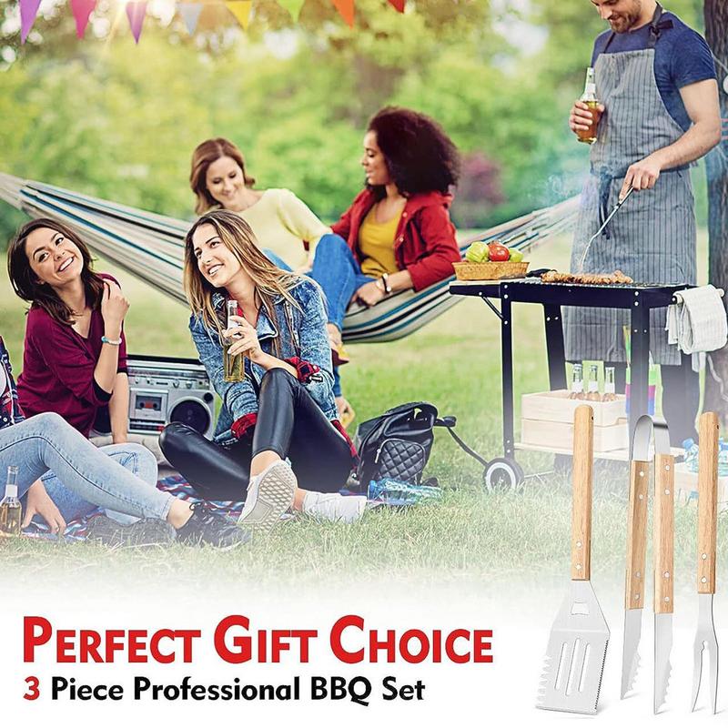 3pcs BBQ Utensils BBQ Grill To - огляд і ціна Camping Cooking Accessories Set