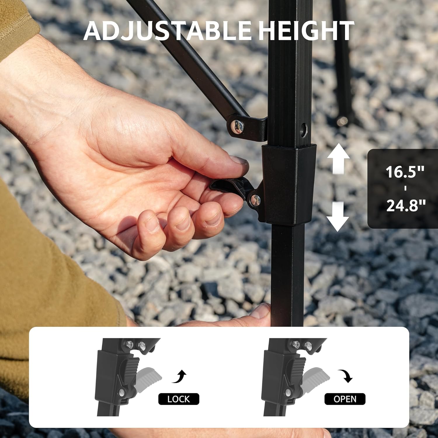 Adjustable Height Camping Tabl - огляд і ціна Camping Cooking System