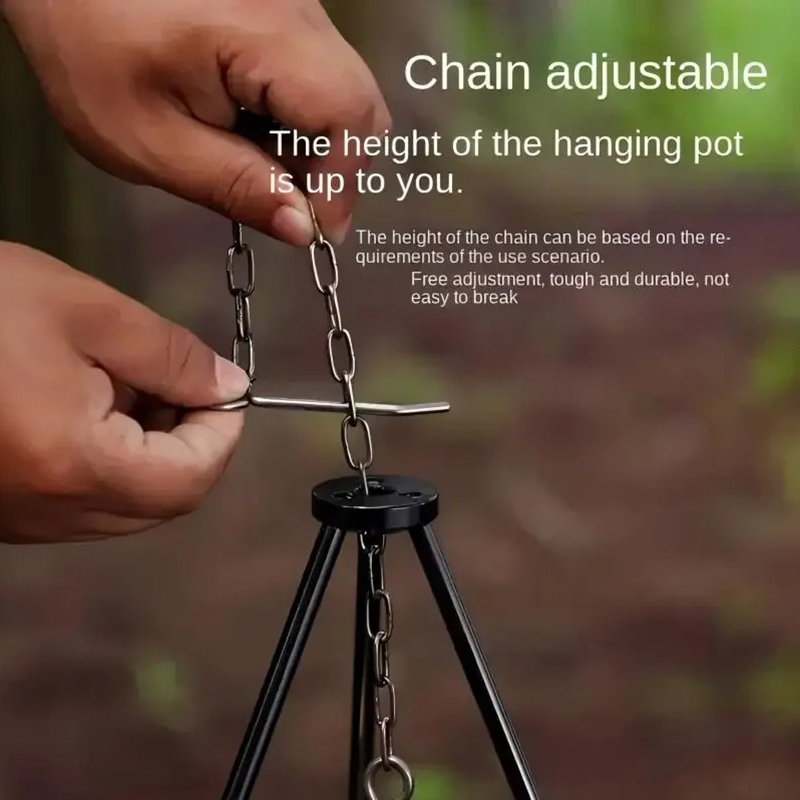 SSUNTAK Portable Detachable Ca - огляд і ціна Camping Cooking Pot Tripod