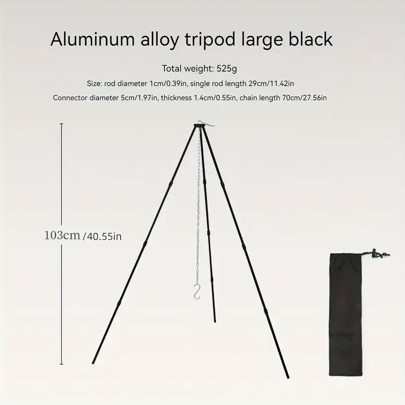 SSUNTAK Portable Detachable Ca - огляд і ціна Camping Cooking Pot Tripod