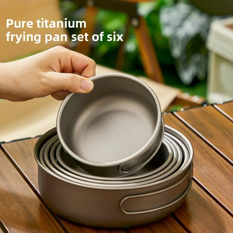 Titanium Outdoor Pot Set Picni - огляд і ціна Camping Cooking Pot Set