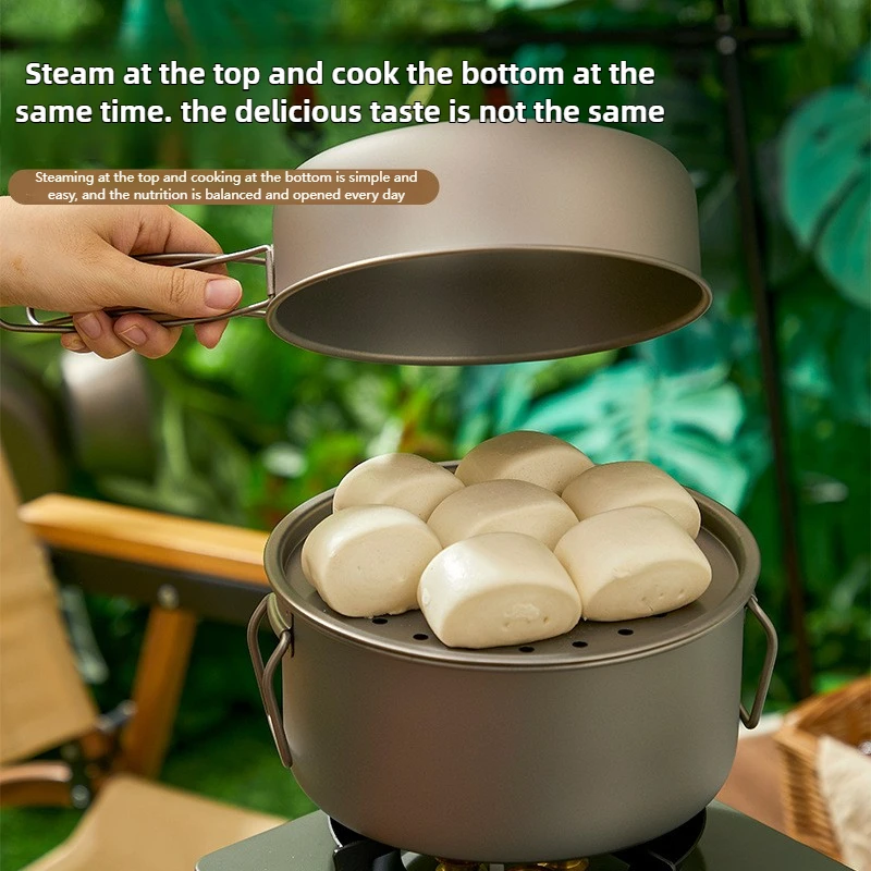 Titanium Outdoor Pot Set Picni - огляд і ціна Camping Cooking Pot Set