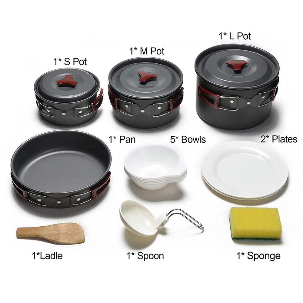 Outdoor Camping Cookware Kit N - огляд і ціна Camping Cooking Hardware