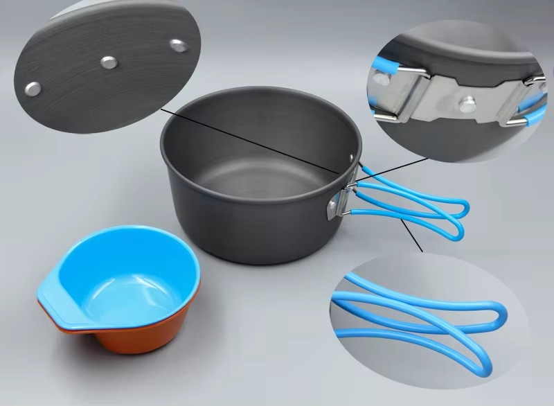 Camping Cookware Backpacking P - огляд і ціна Camping Cooking Pot Set