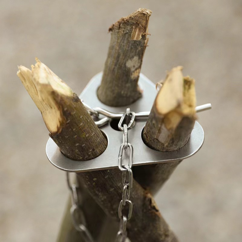 1pc Camping Tripod Iron Materi - огляд і ціна Camping Cooking Pot Tripod